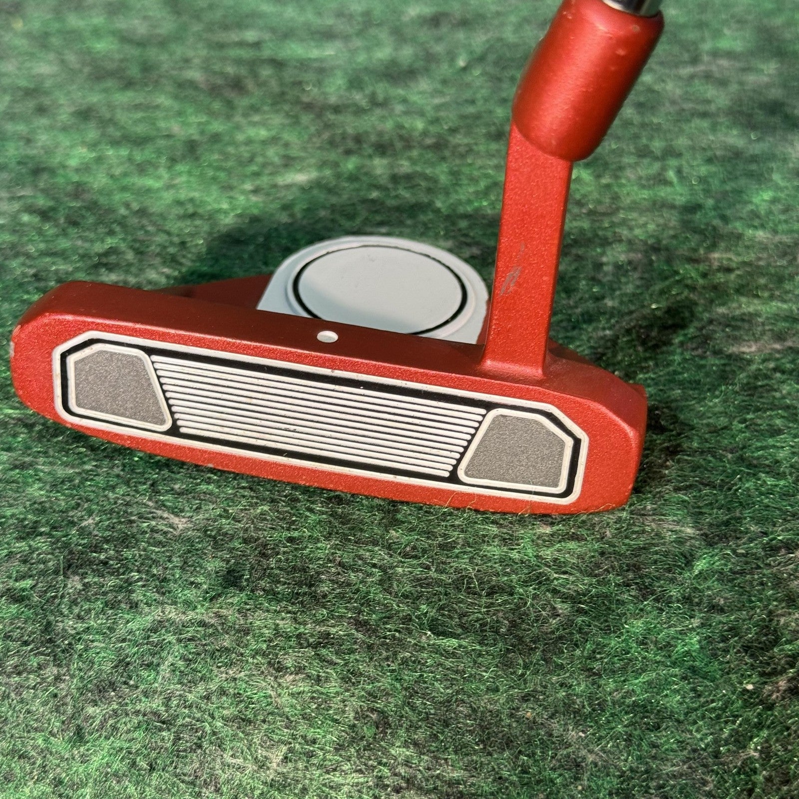 Bullet BL3 Mallet Putter Mens RH 35 In Steel Red Black Alignment Golf Club