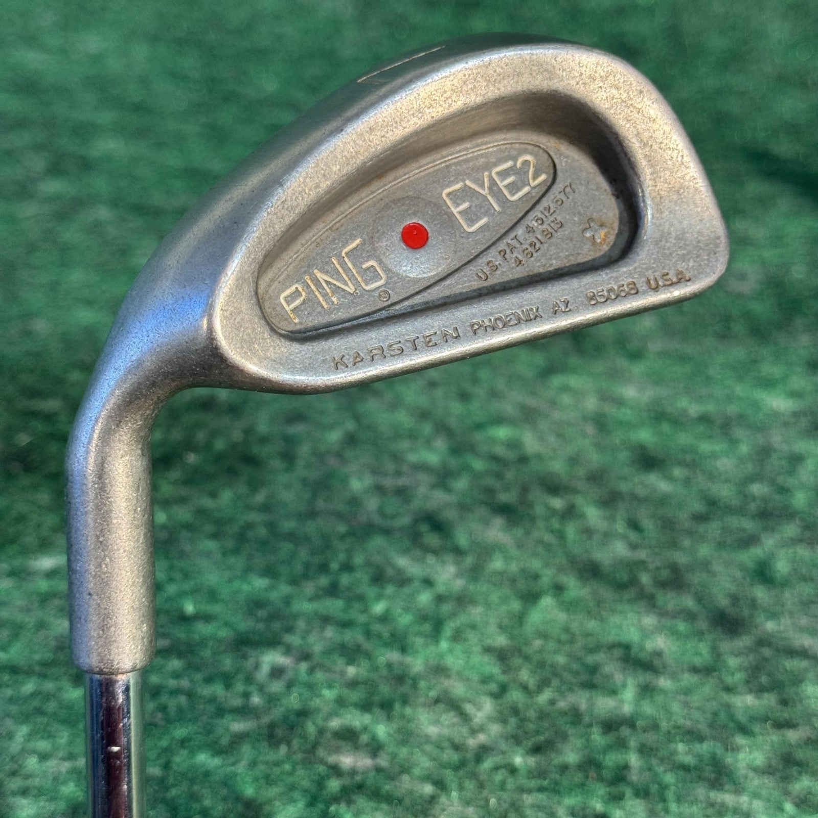 Vintage Ping Eye 2 Red Dot Iron Set 3-PW Mens LH KT-Shaft Steel USA 1° Flat Lie
