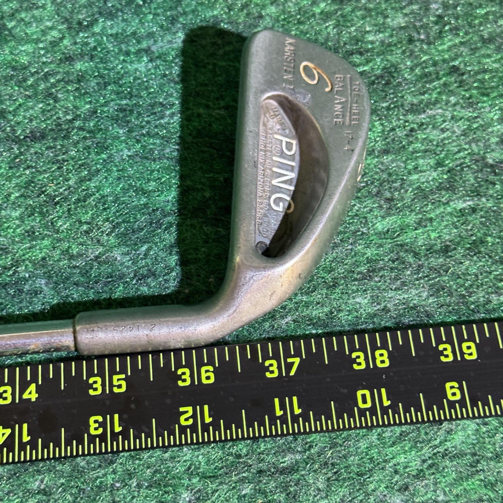 Vintage PING Karsten 6 Iron ZZ-Lite Shaft Toe-Heel Balance 17-4 Stainless USA