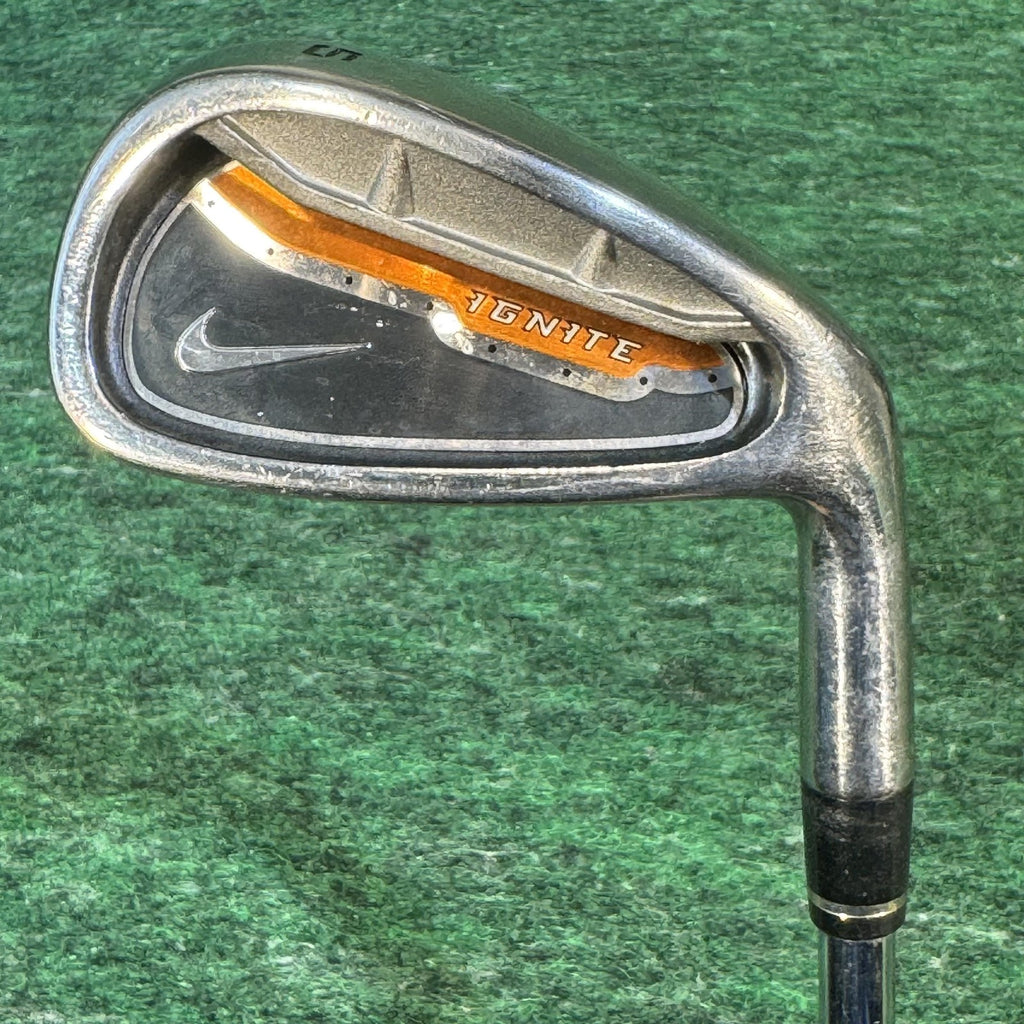 Nike Ignite Iron Set 4 5 7 8 9 Wedge + 3H Hybrid Uni Flex Steel Shafts
