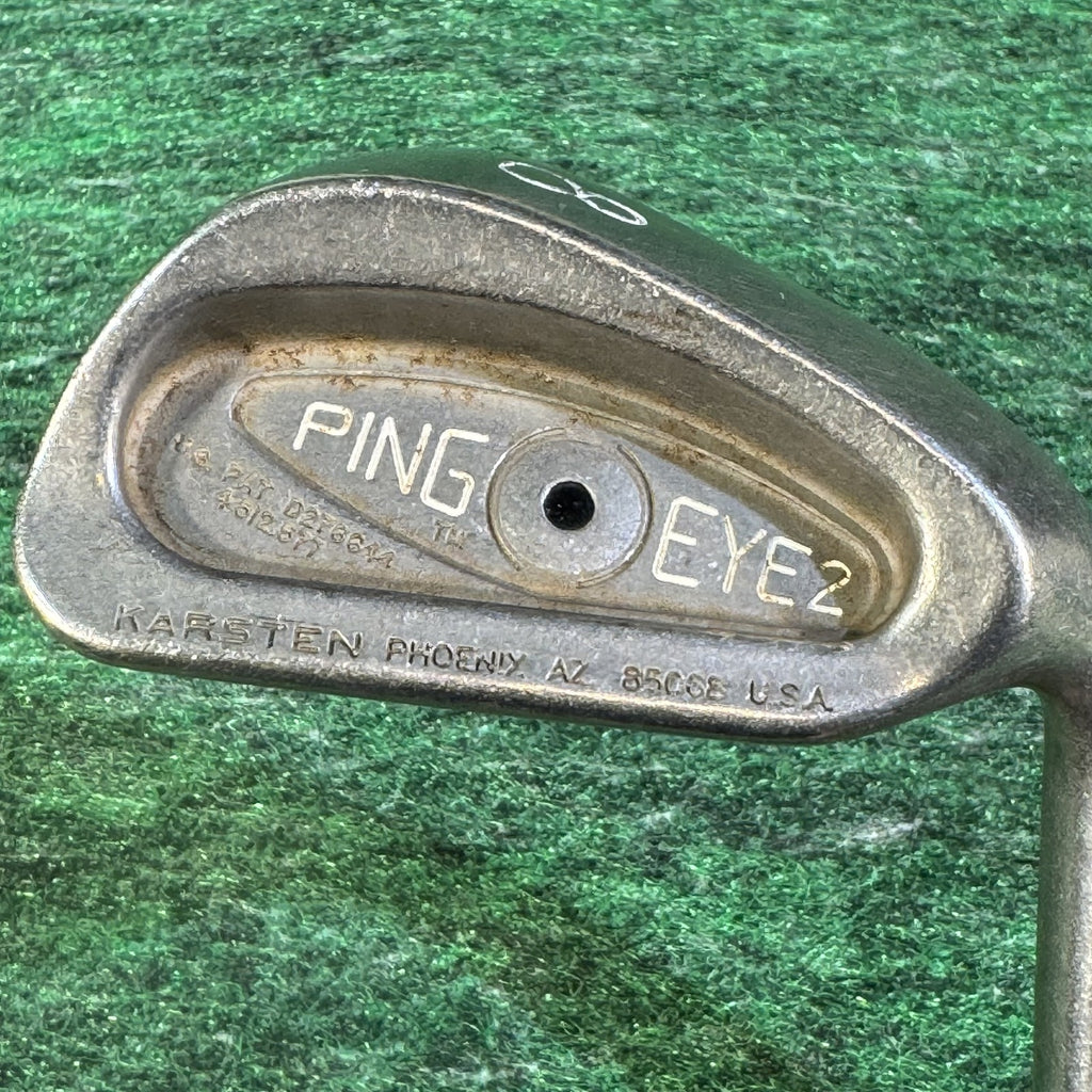 Vintage Ping Eye2 Iron Golf Club Set 3-8 W Karsten USA Right Hand Steel Shaft