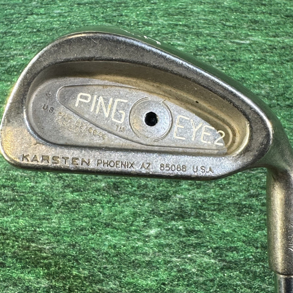 Vintage Ping Eye2 Iron Golf Club Set 3-8 W Karsten USA Right Hand Steel Shaft