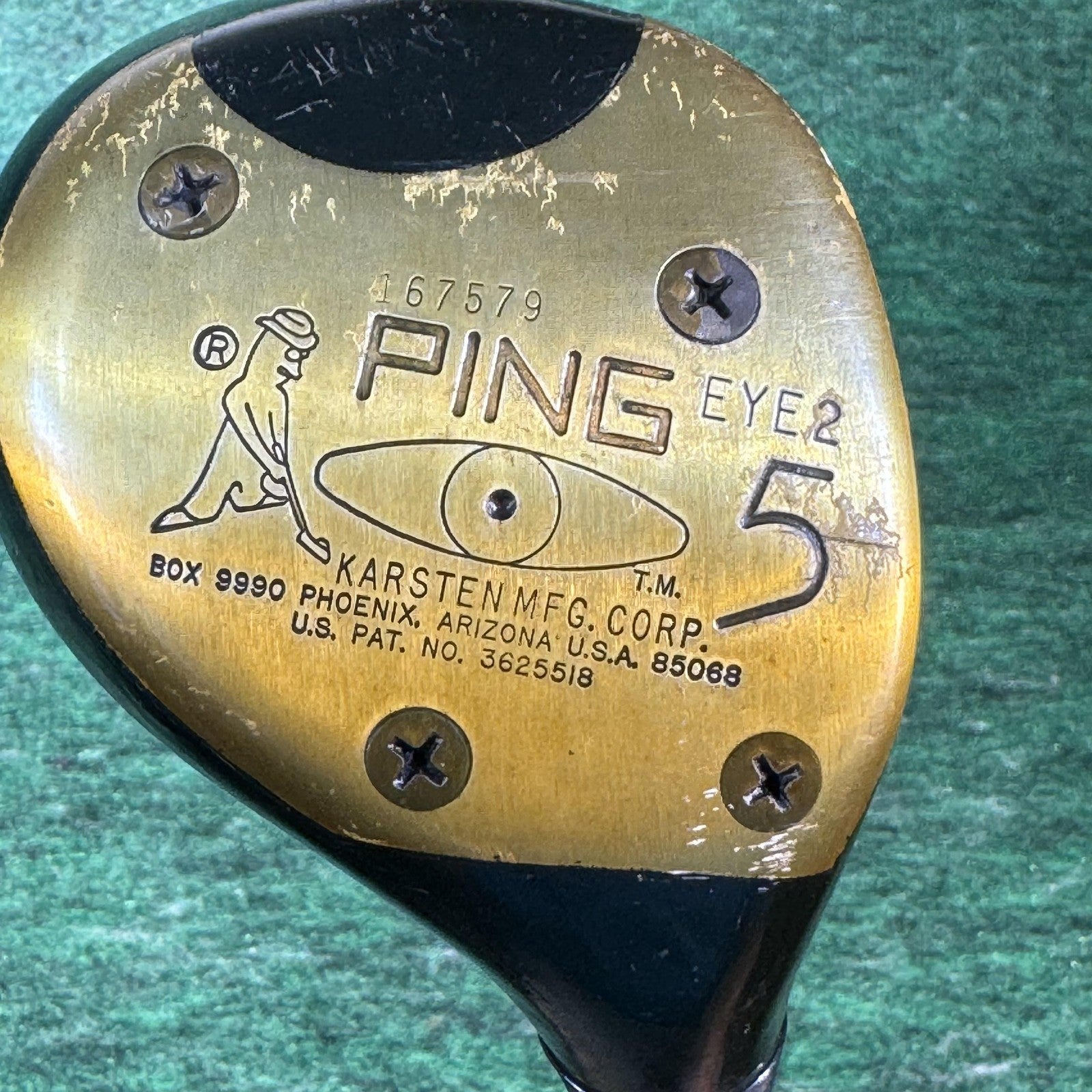 Vintage Ping Eye2 Wood Set 1 3 5 Golf Clubs Karsten USA ZZ Lite Shaft Heel Toe