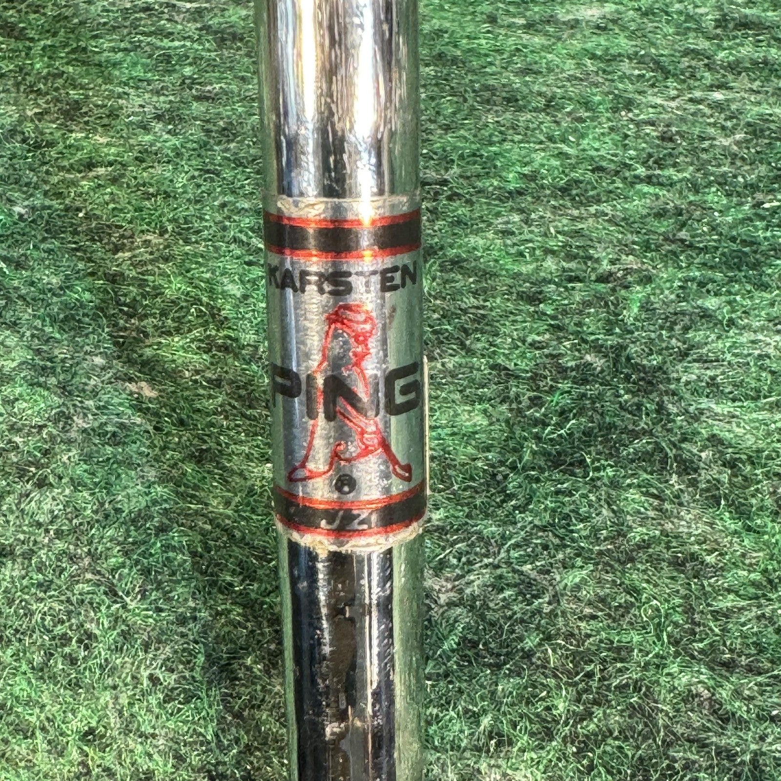 Vintage Ping Eye 2 9 Iron Red Dot JZ Steel Shaft Golf Pride Grip RH USA