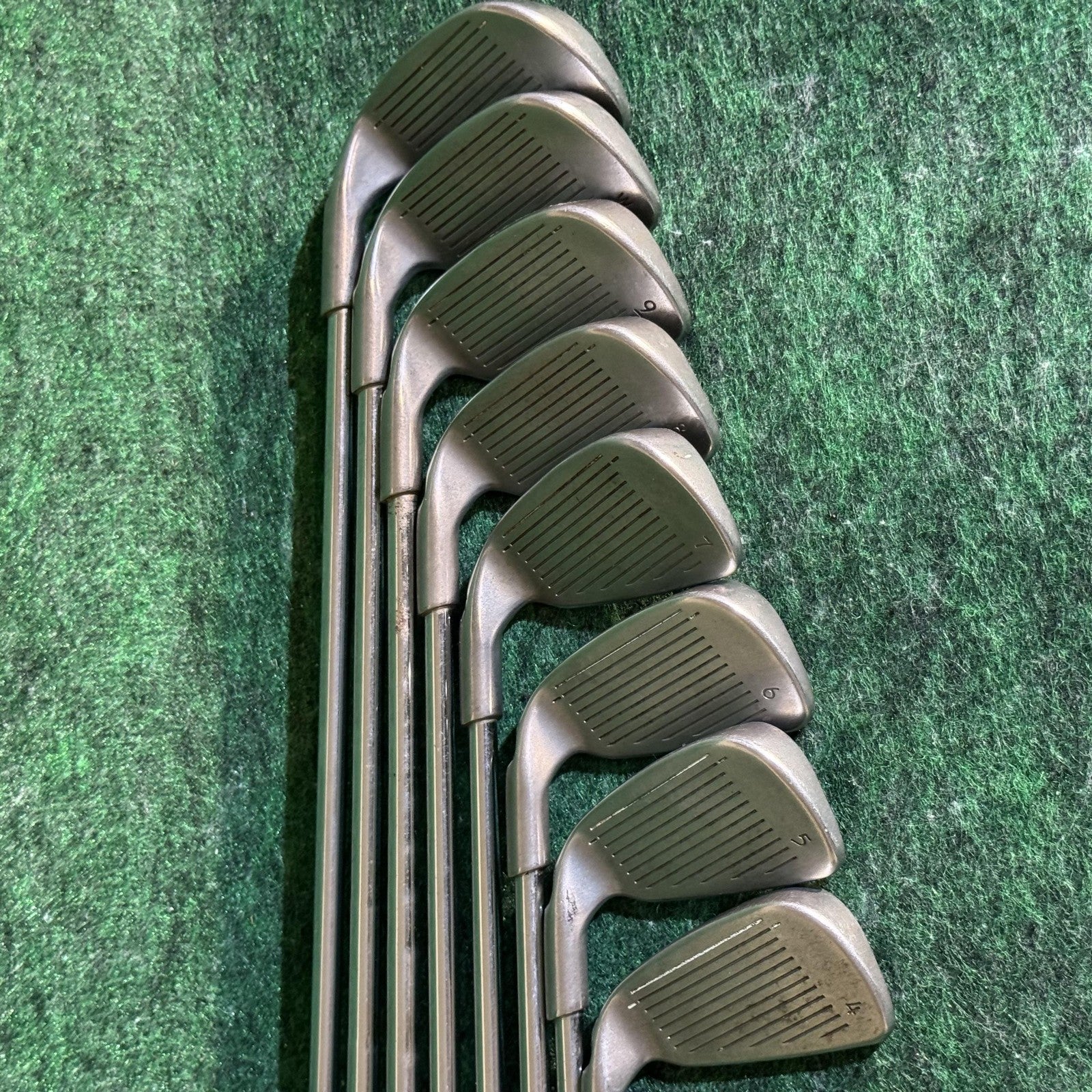 Vintage Ping I3 O-Size Iron Set 4-PW GW Green Dot Mens RH JZ Stiff Steel Silver