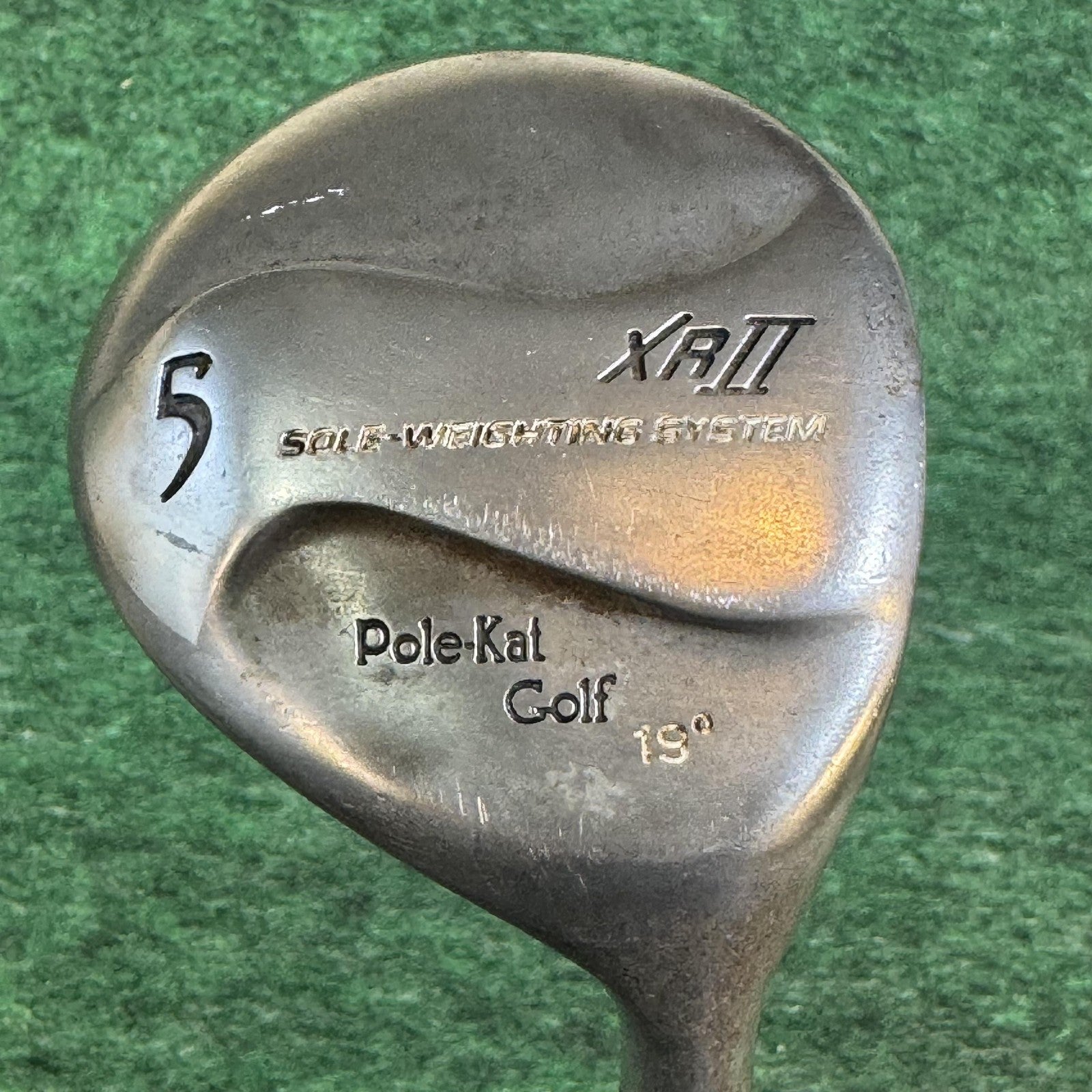 Pole-Kat XRII 5 Wood 19° Mens RH Mid Flex Graphite Silver Fairway Golf Club